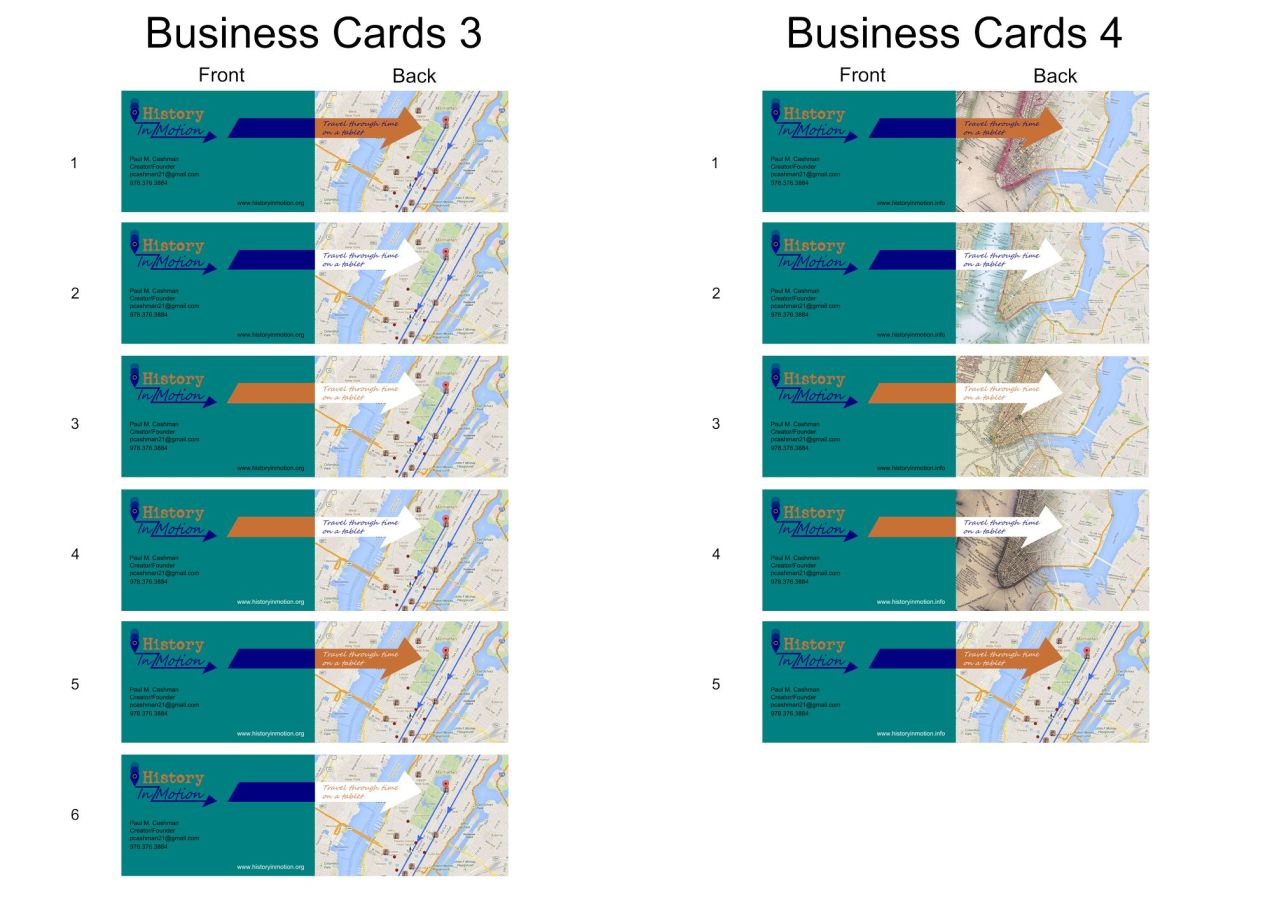 Business Card Variations