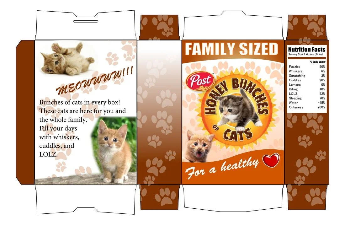 Cereal Box Layout