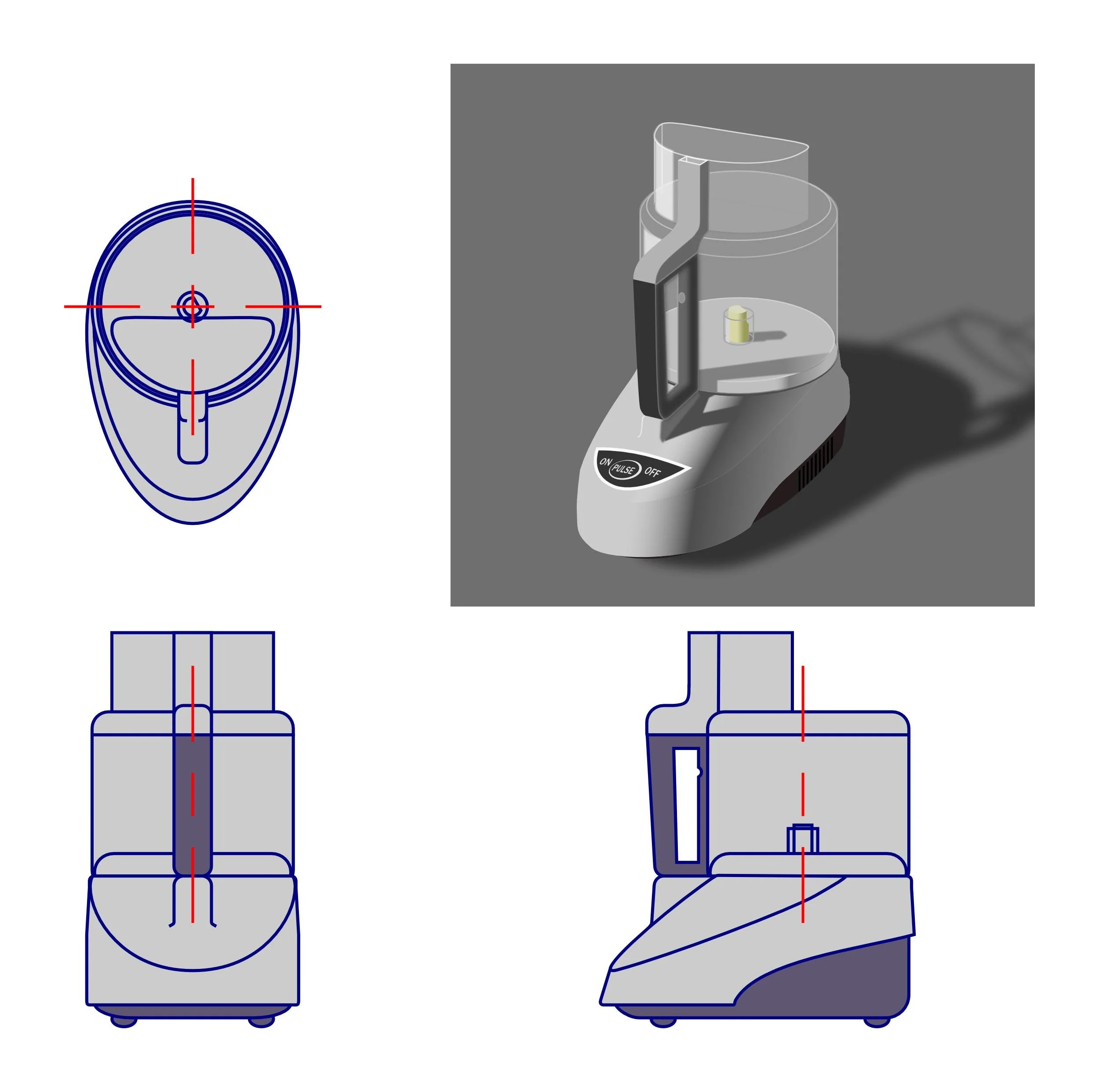 Food Processor Multiview