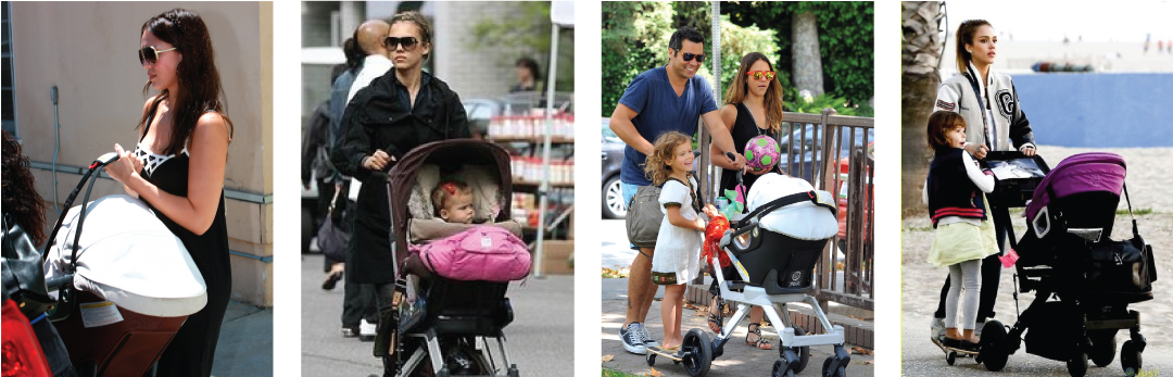 Jessica Alba has been photographed using the entire family of Orbit Baby products with both of her daughters, Honor and Haven - demonstrating Orbit Baby's mission to design products that will truly grow with your family. 