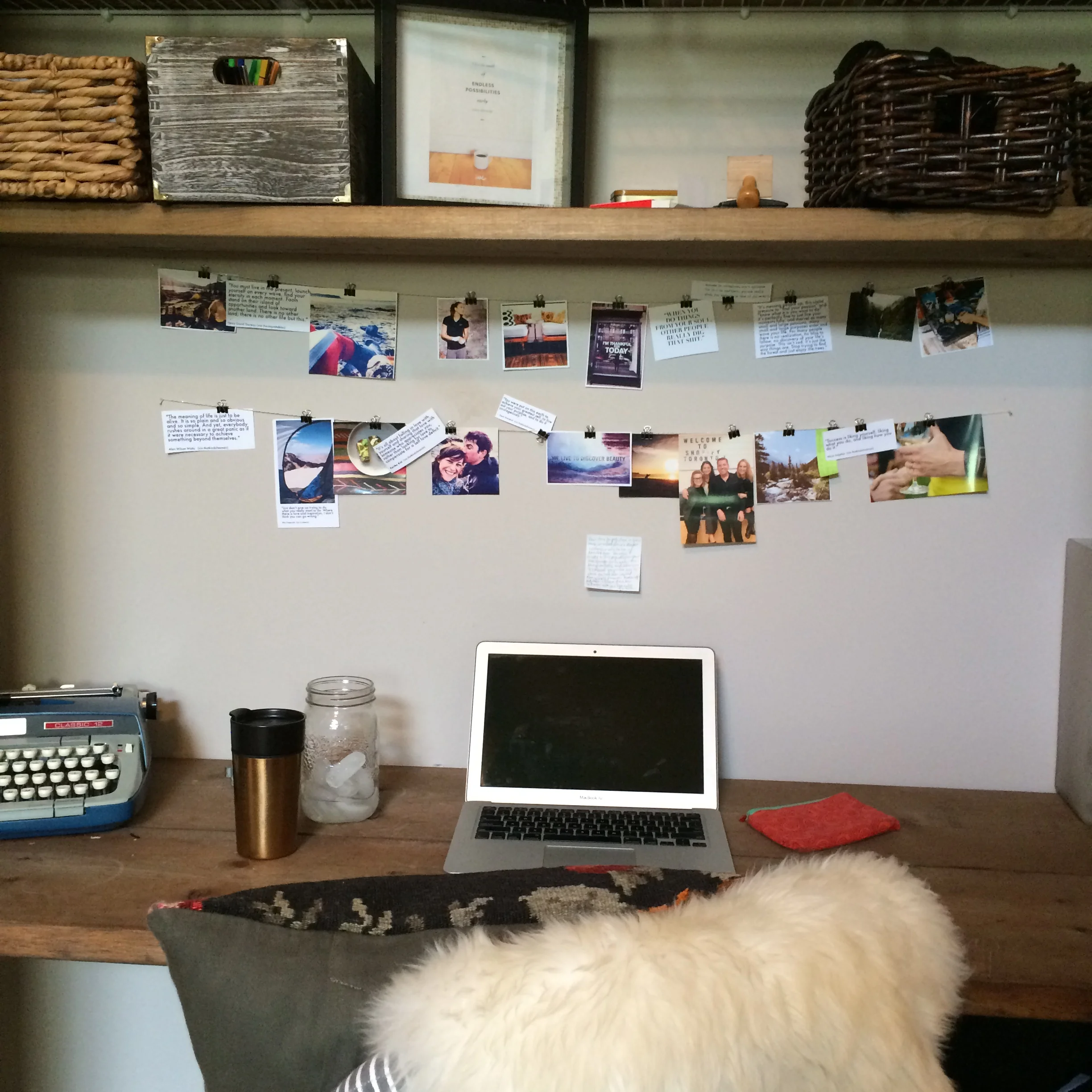 and six weeks later, i was so happy to be back in my home office again!
