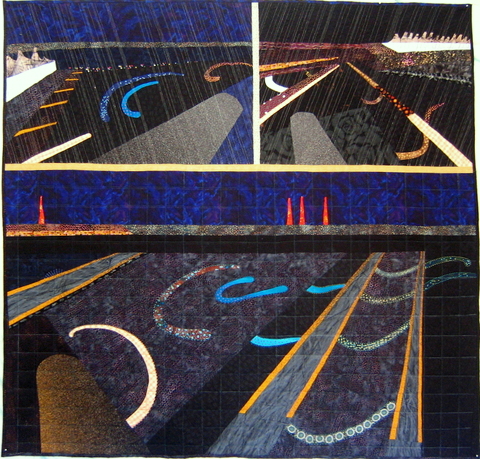 Runway Lights, Rainy Night