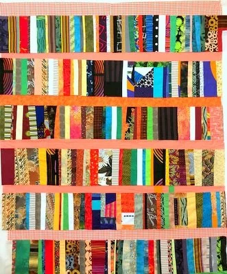Gingham book shelves 