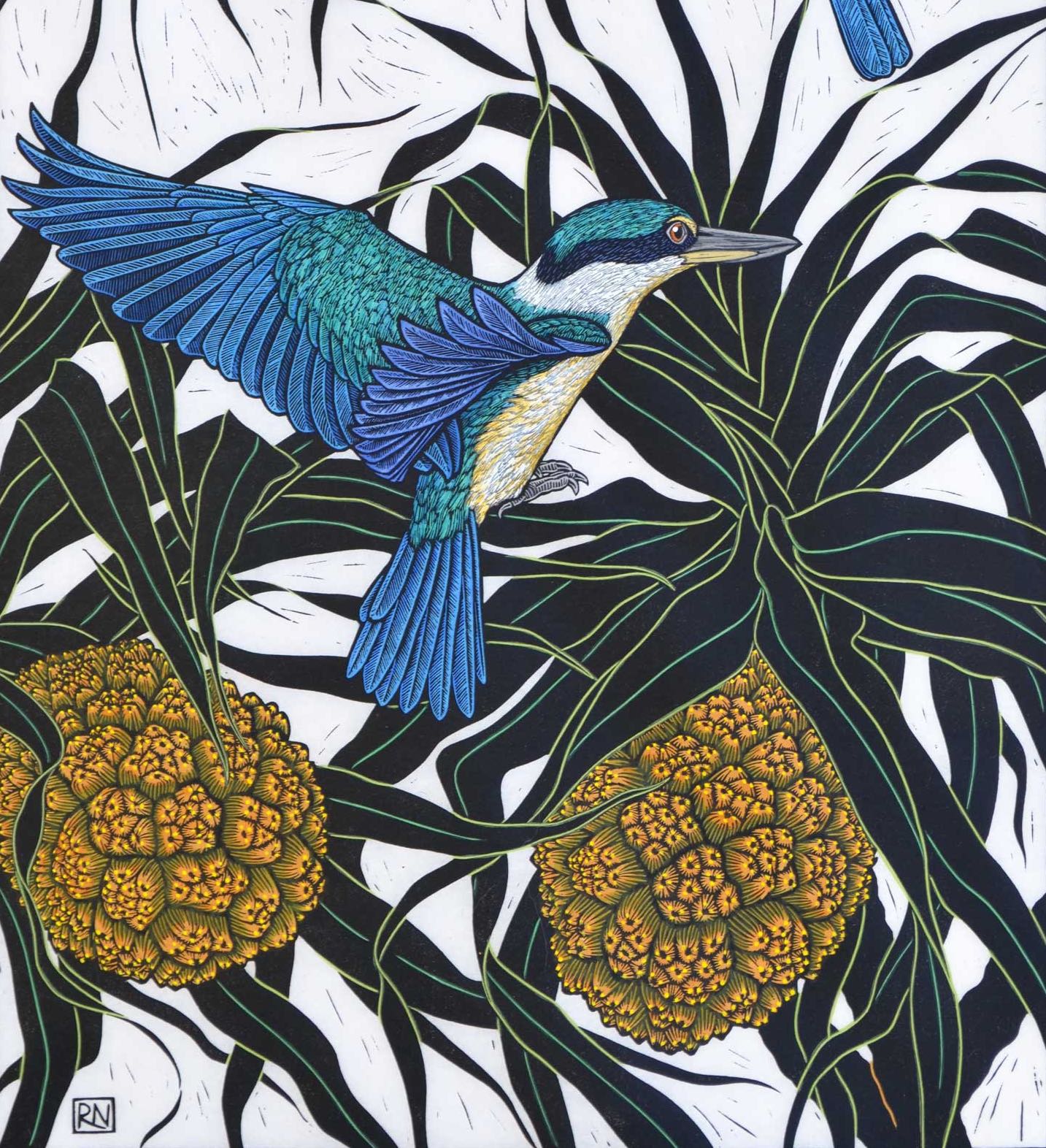 Birds linocuts 2