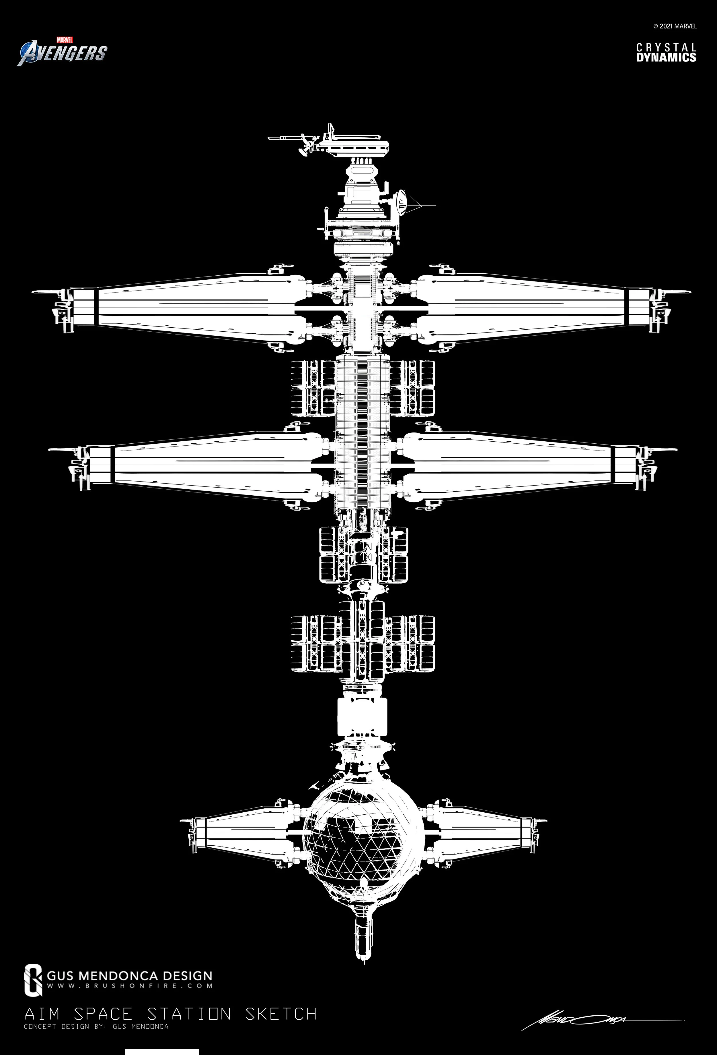 AIM SPACE STATION /// IDEATION SKETCH