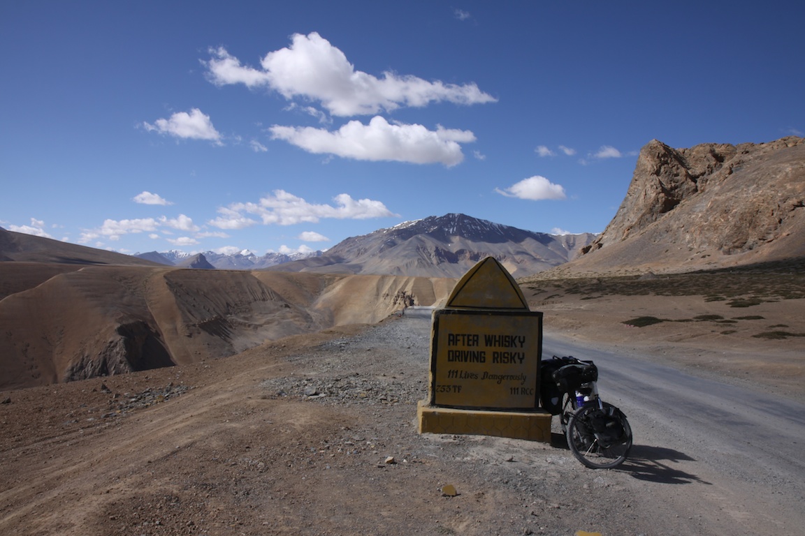 Roadsign in Ladakh, India