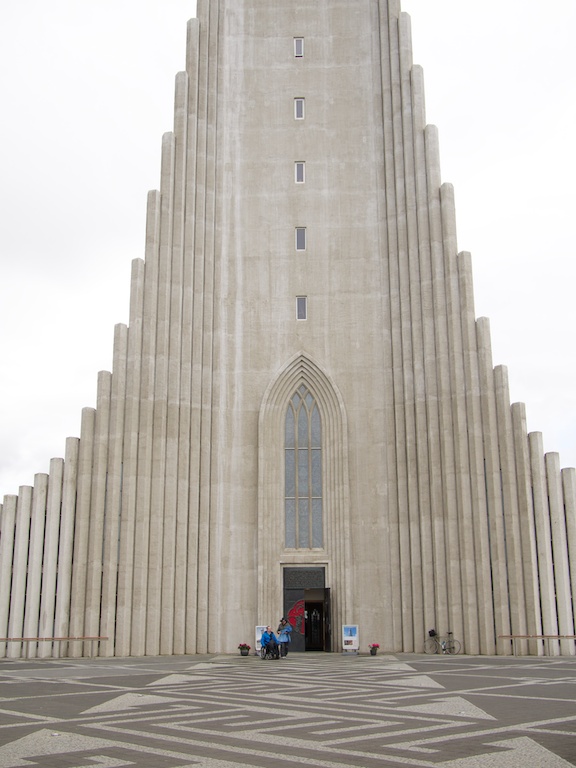 The cathedral in Reykjavik, Iceland