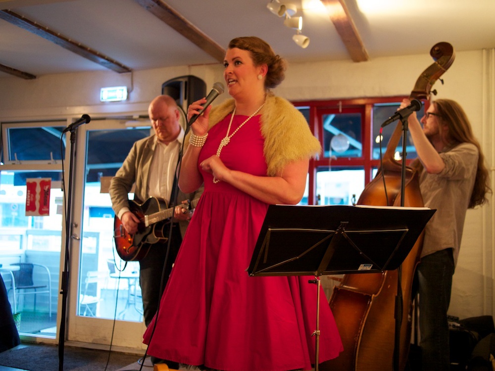 Wonderful music at a bar in The newly build concert hall in Reykjavik, Iceland