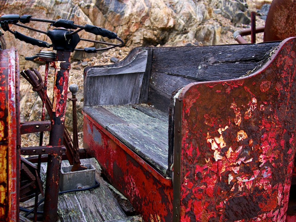 Old firetruck at Ivigtut, Greenland