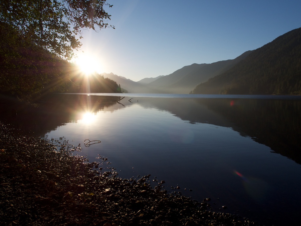 Waking up to bliss on Lake Crescent.