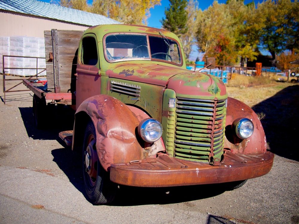 Old trusty truck still working in Sierraville.