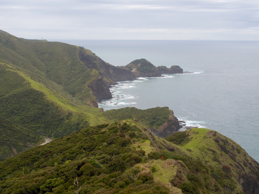 The lighthouse and spit at Cape Reinga.