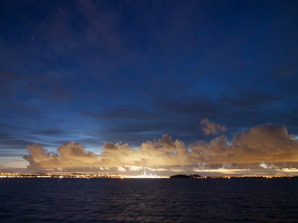 Auckland CBD at dusk