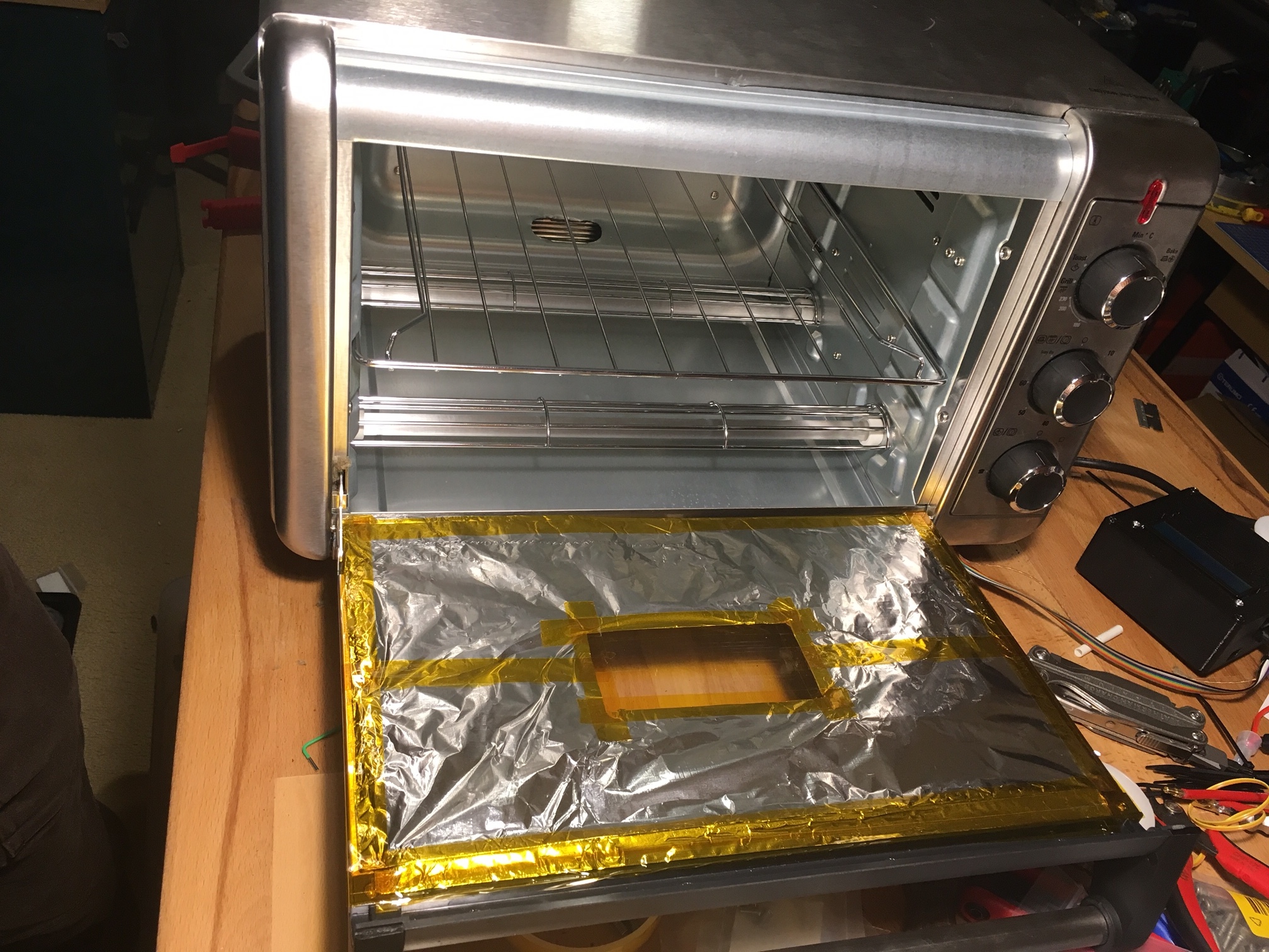 Reflow toaster oven