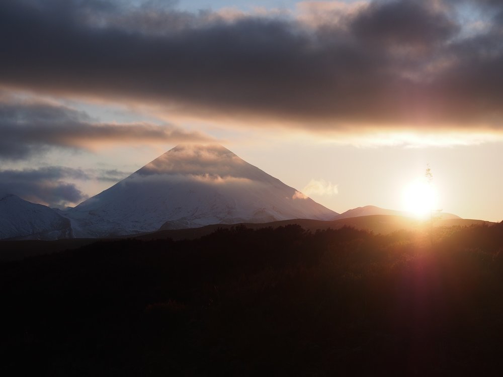 Mount Ngauruhoe at sunrise