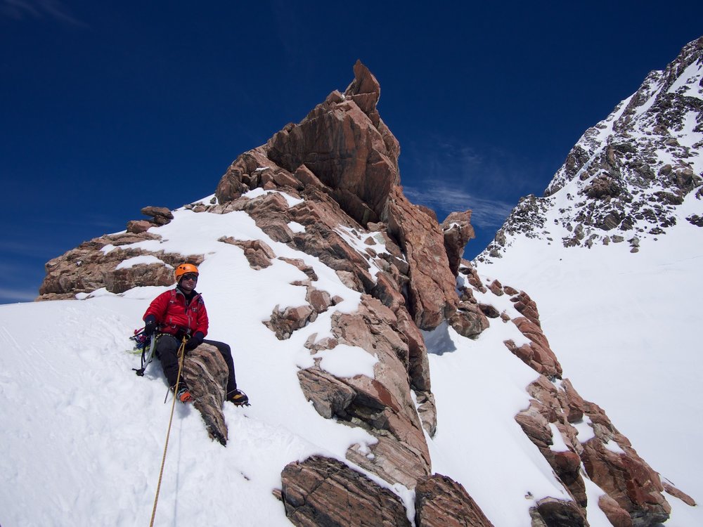 Snack break on a ridge