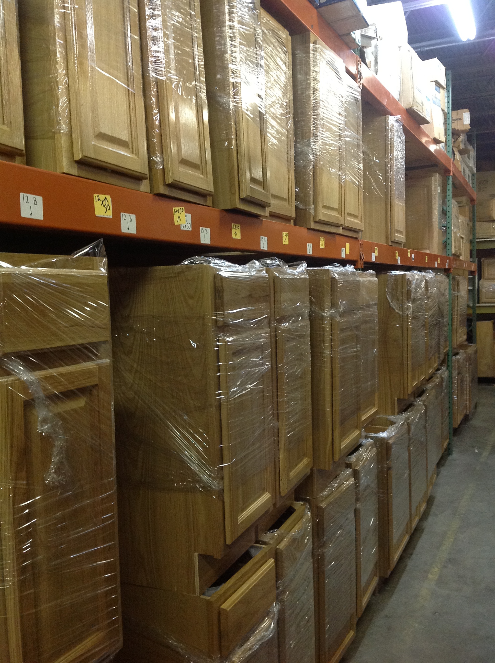 Prefinished Oak Cabinets - in stock and ready to take home today!