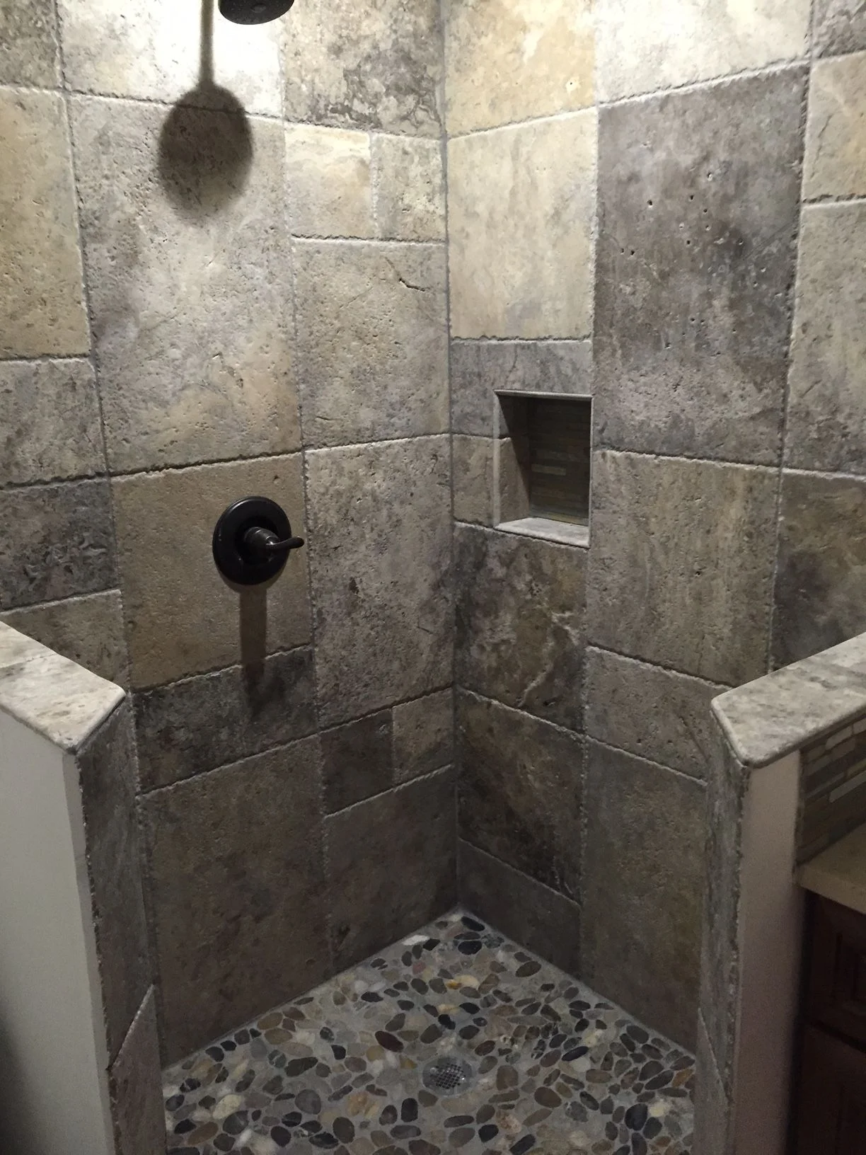 French Pattern Silver Travertine