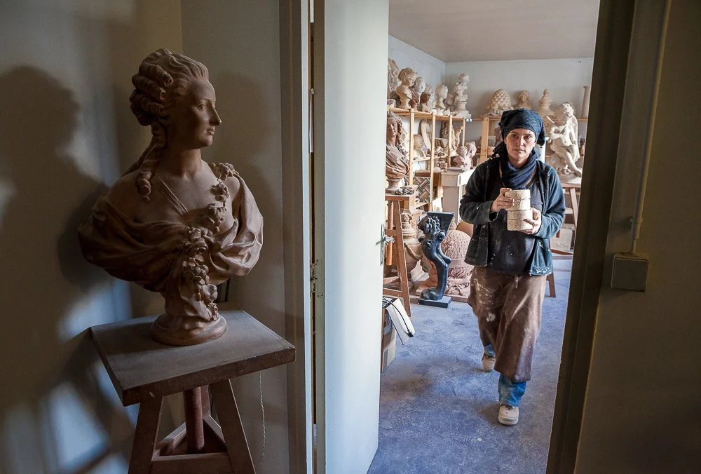 Atelier des pièces finies. Atelier Prométhée. © Sébastien Borda