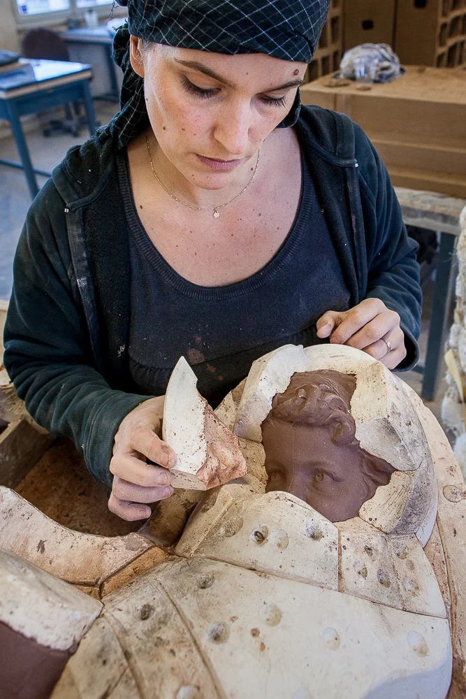 Ouverture du moule. Atelier Prométhée. © Sébastien Borda
