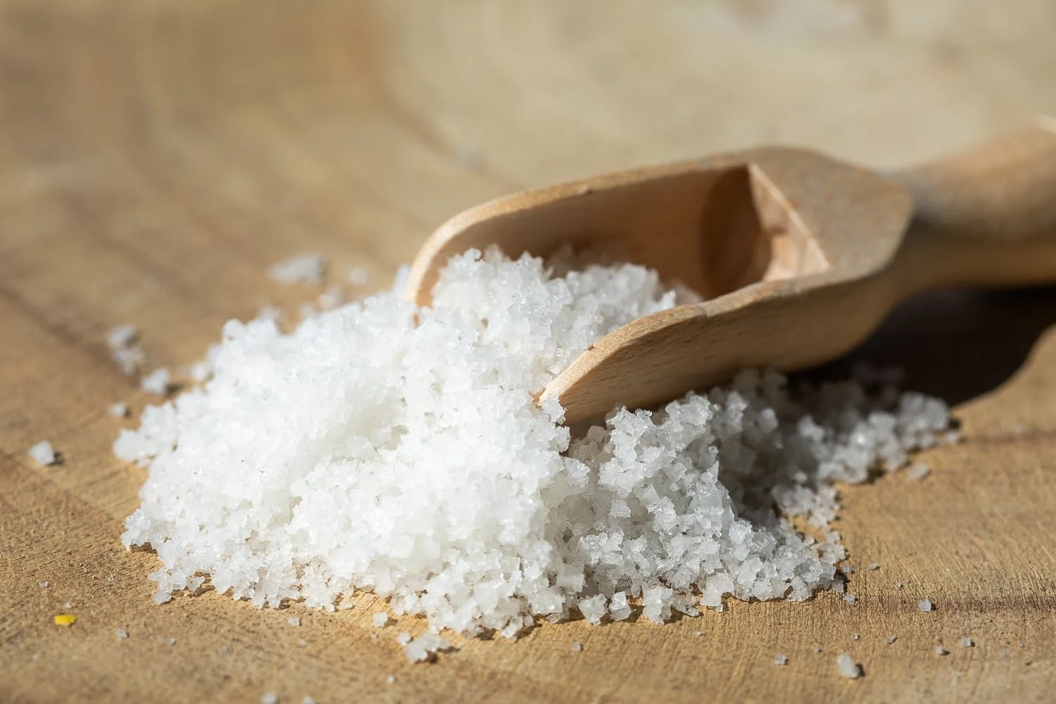 Détail de la fleur de sel de Guérande produite par la coopérative Le Guérandais