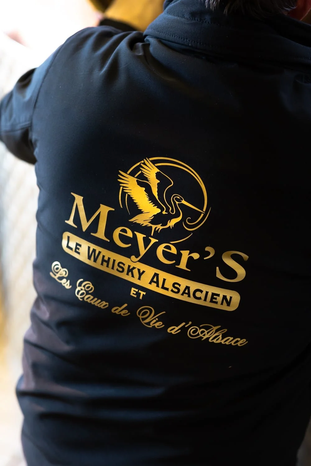 Veste d’artisan avec logo Meyer’s whisky alsacien