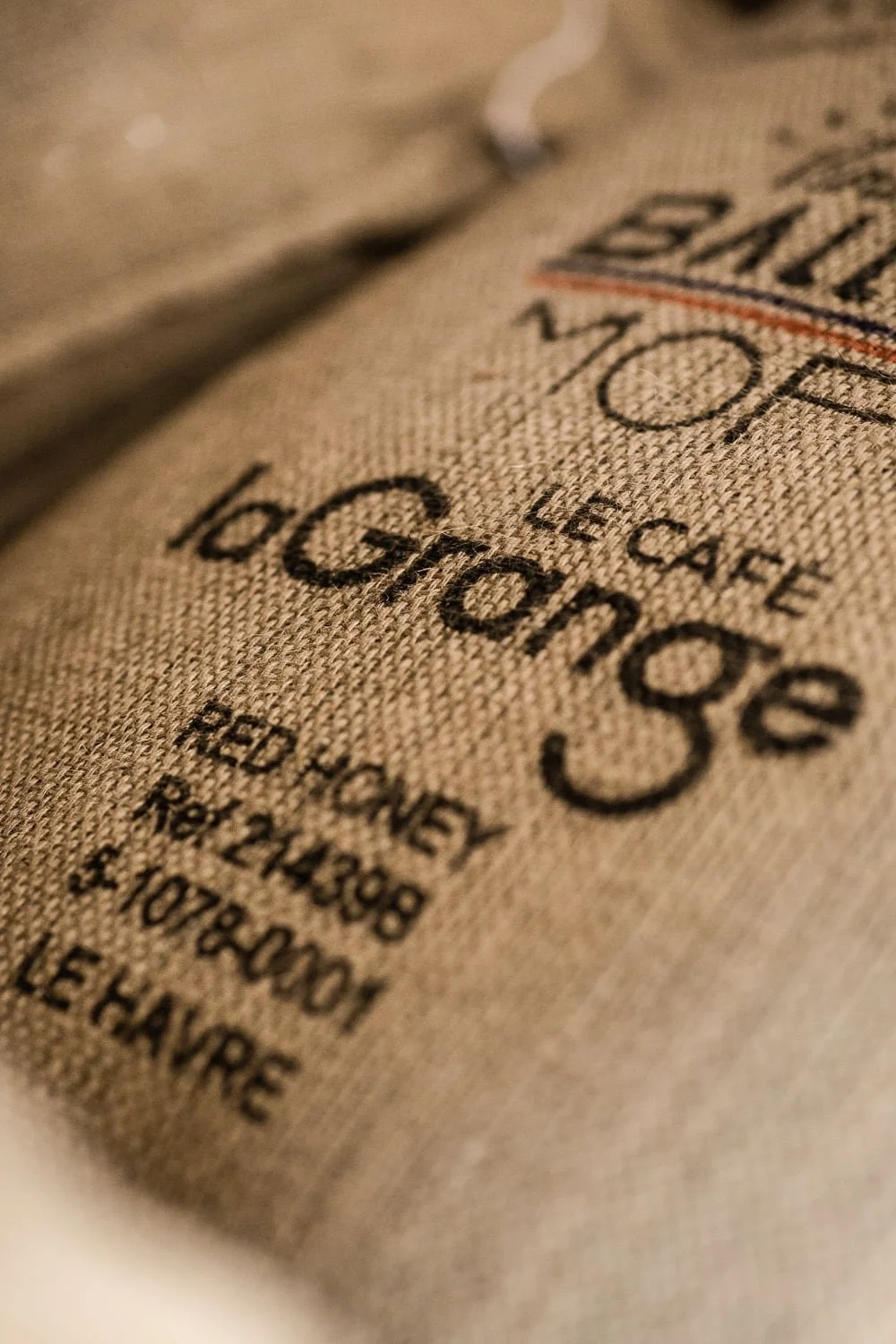 Sac de café en toile de la maison Lagrange