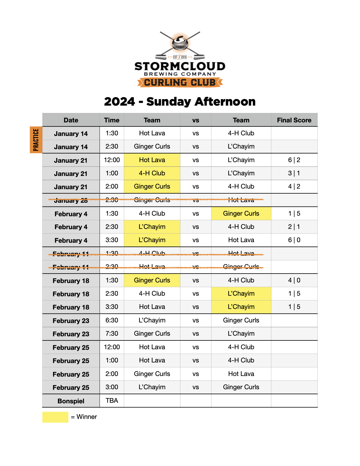 Curling League Schedule 2024 - Sunday Afternoon COPY.1.png