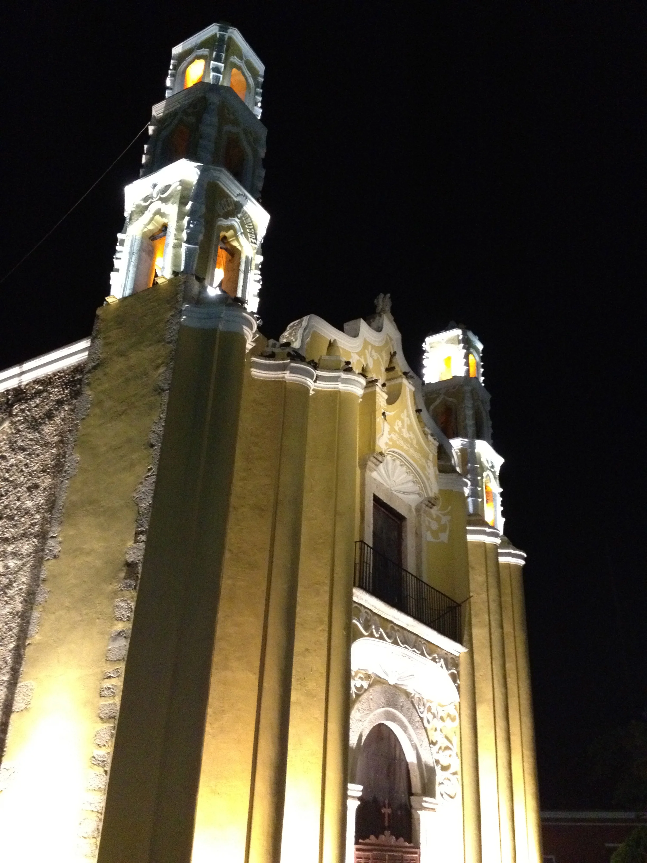 Illuminated Church in Merida