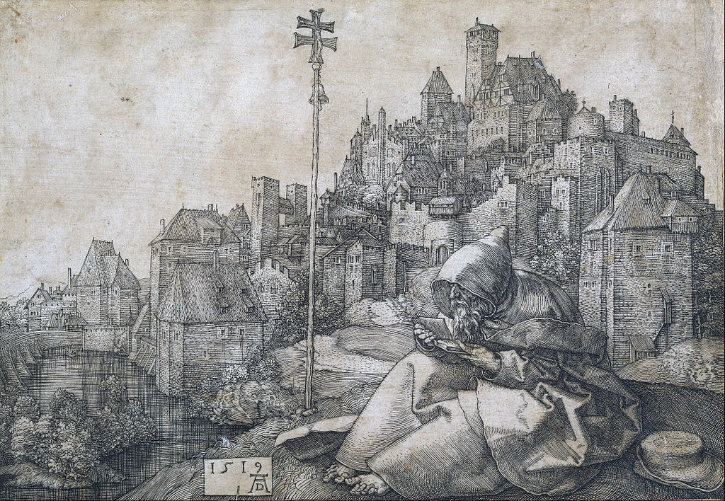 Albrecht Dürer, "St. Antony," copper engraving, 1519