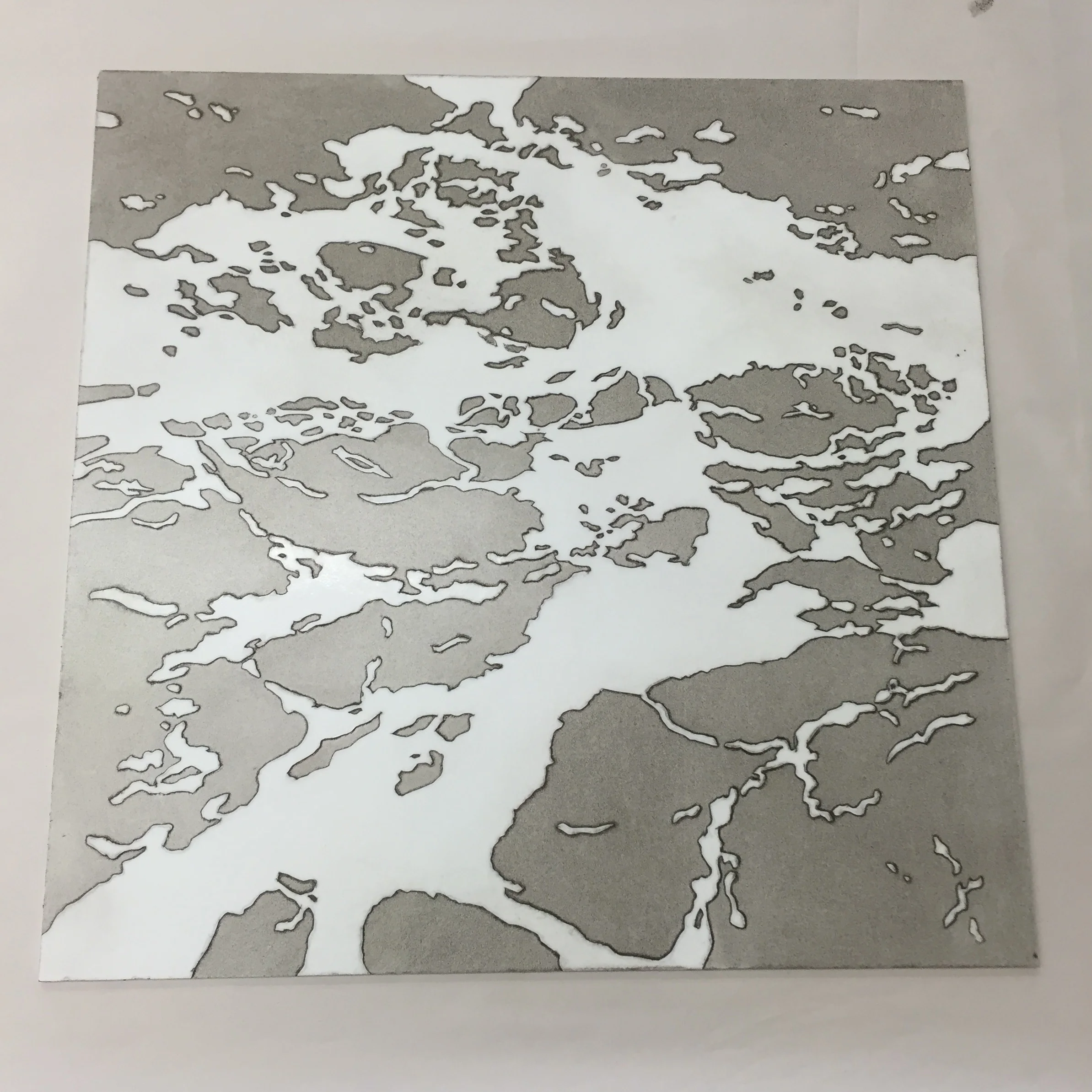 a plate ready for the press