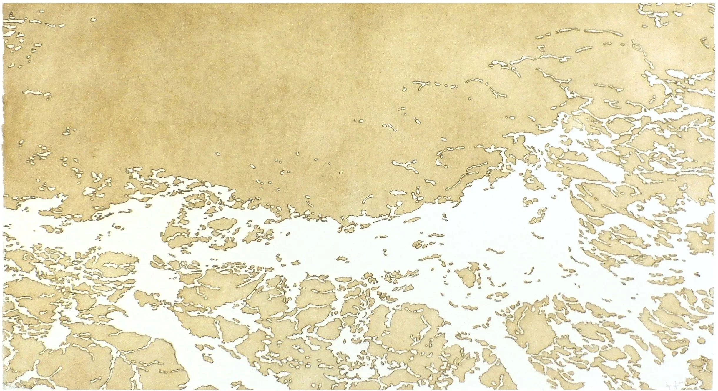 "Around III", 25" x 45", edition of 4