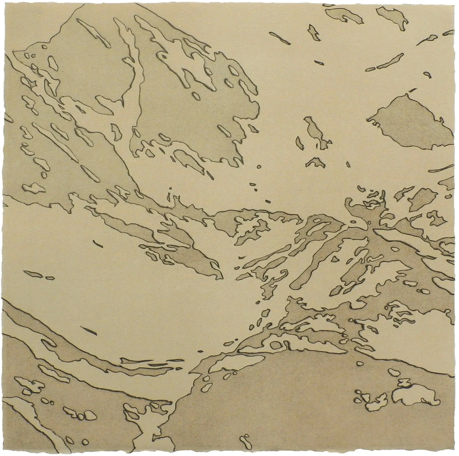 "Beneath I", 15" x 15", edition of 6