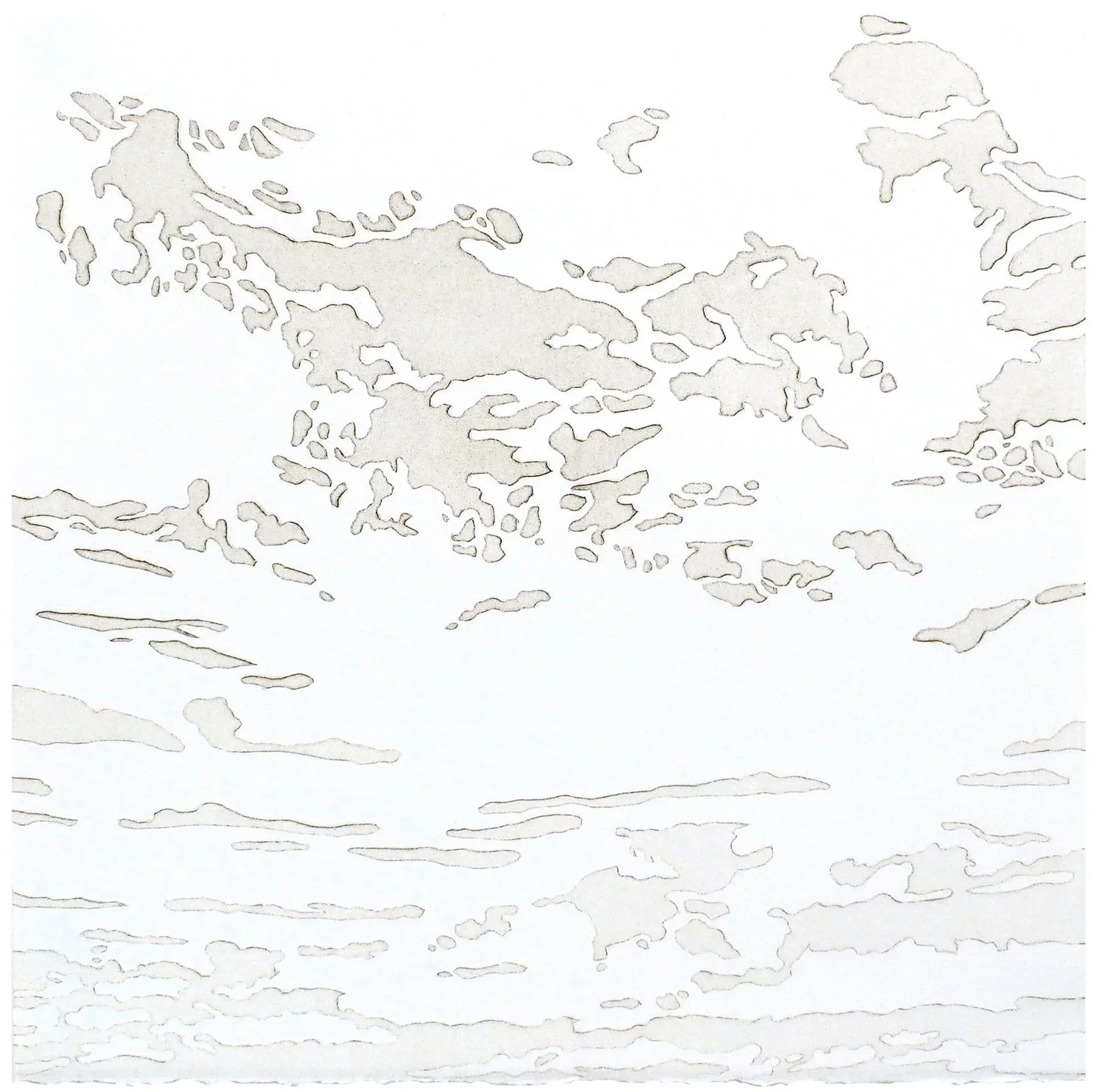 "Above II", 15" x 15", edition of 6