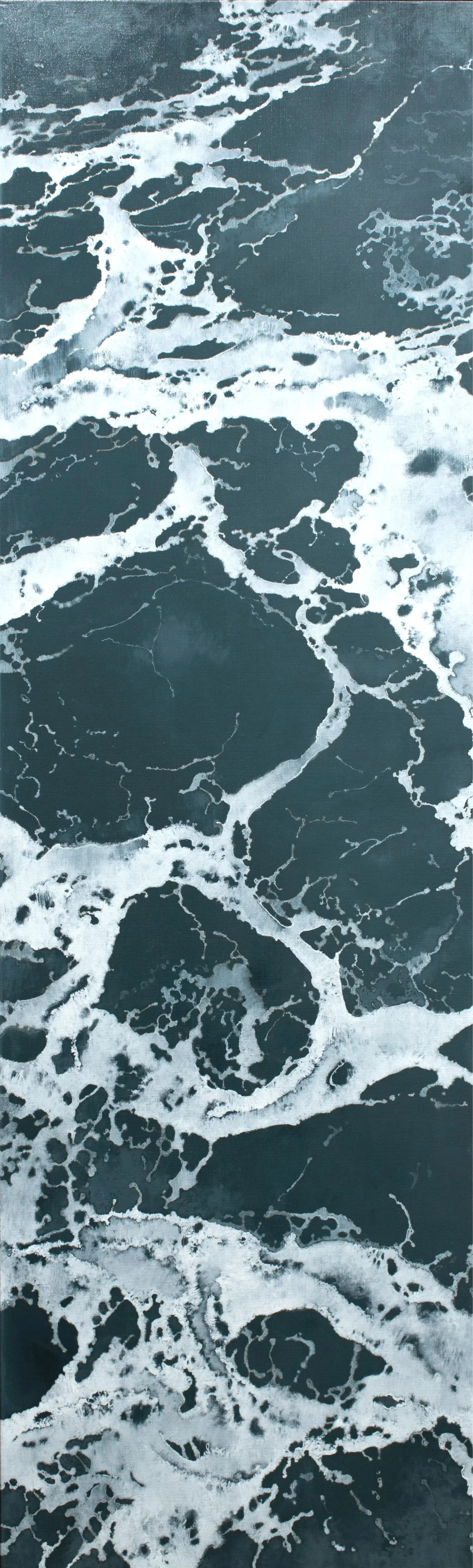 "Churning 09", 2021, 66" x 20"