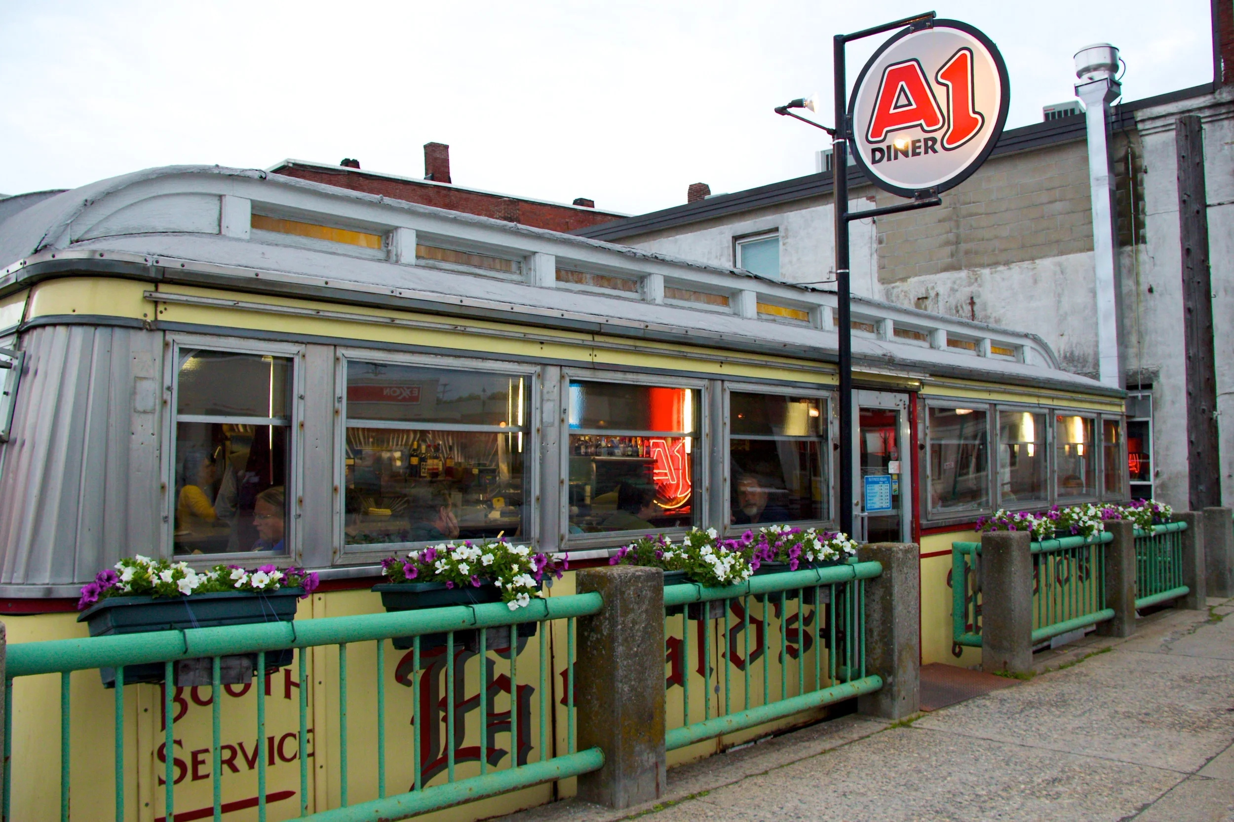 The Gardiner, Maine diner opened for business in 1946. Originally, Bridge Street Lunch , then Heald's Diner, and since 1988, the A1.