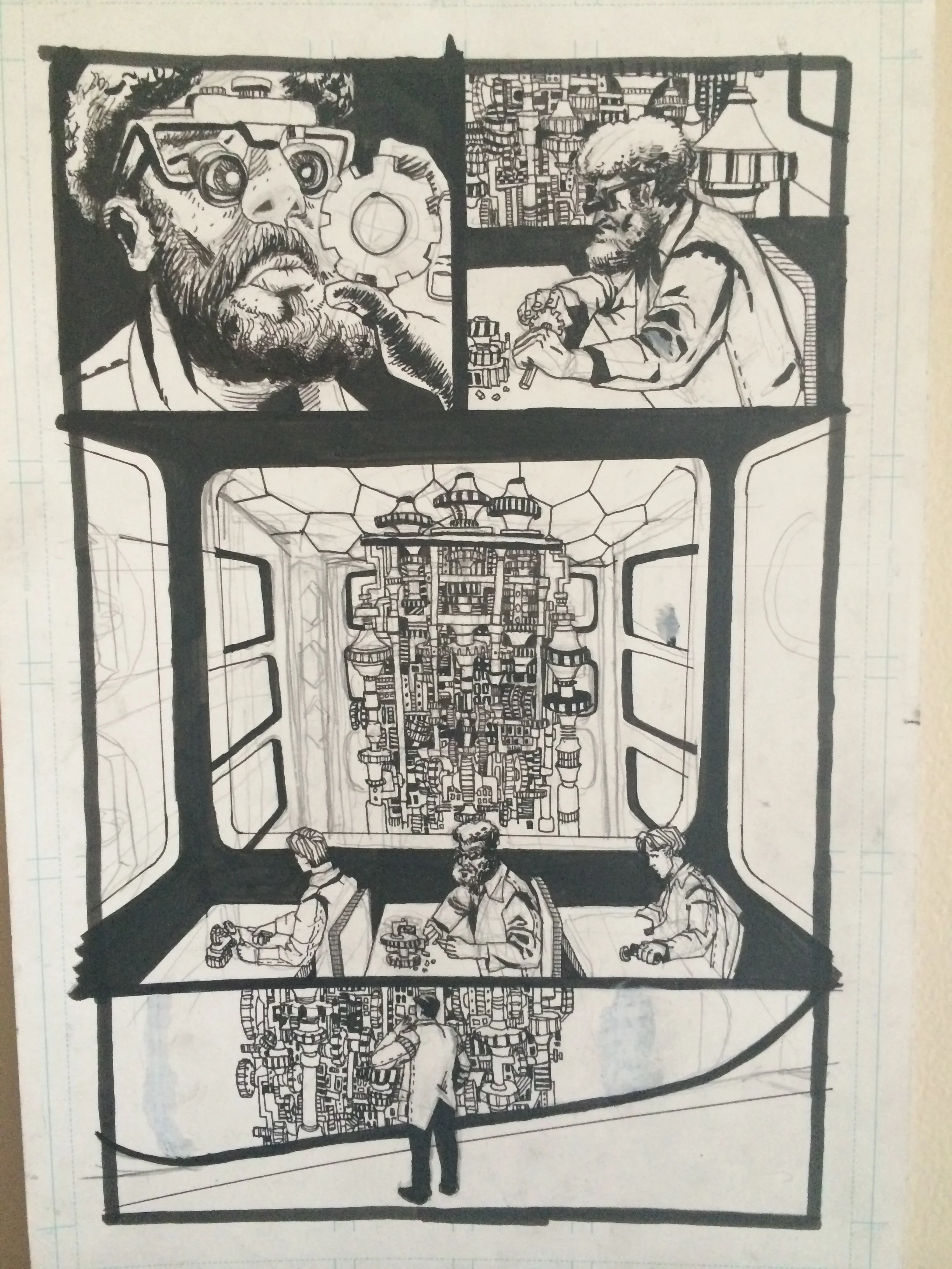 The fifth page. The big reveal! I could try to explain whats going on here but it might ruin the story. You'll have to just wait and see!