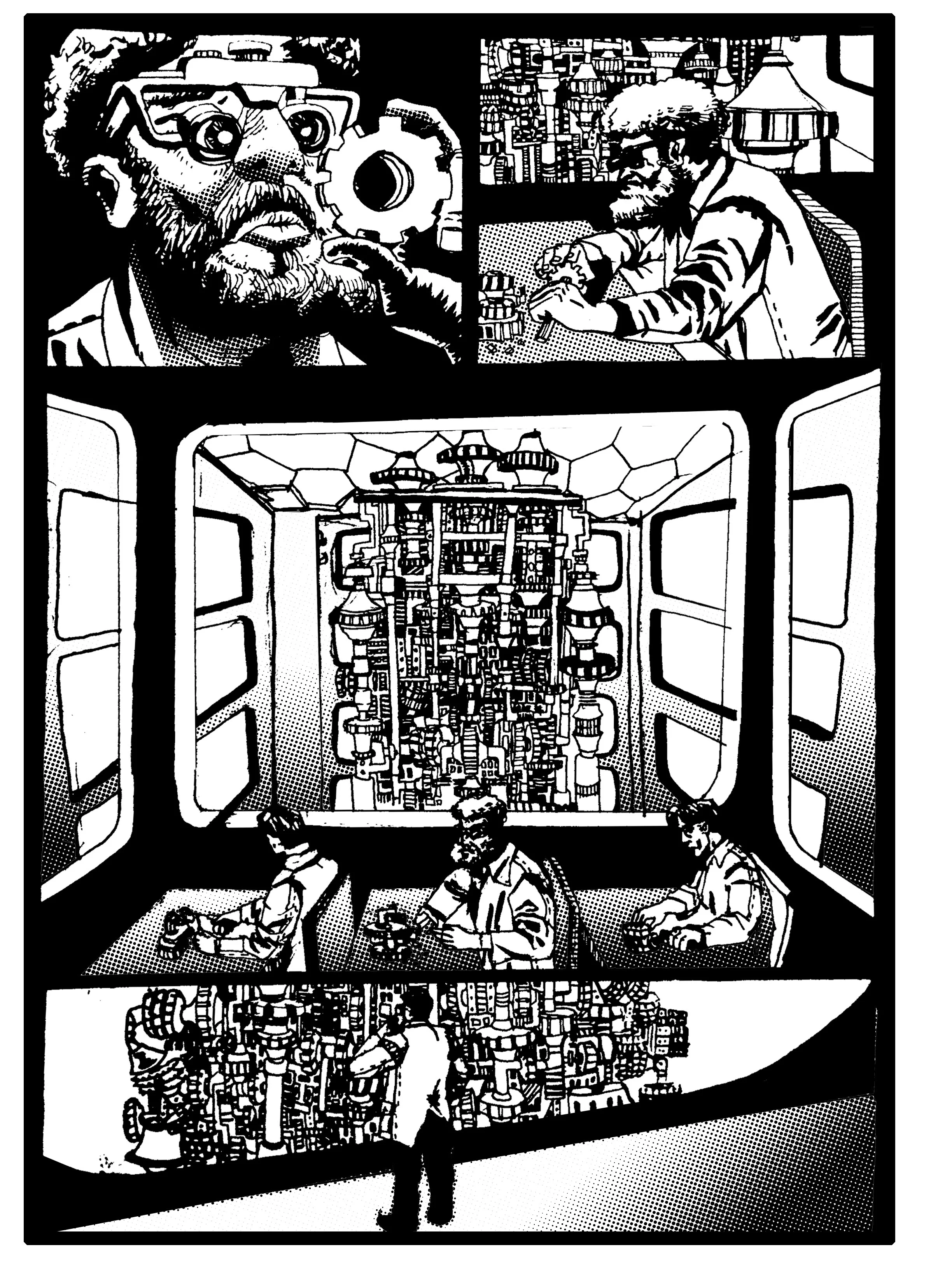 More of the half-toning experimentation. 