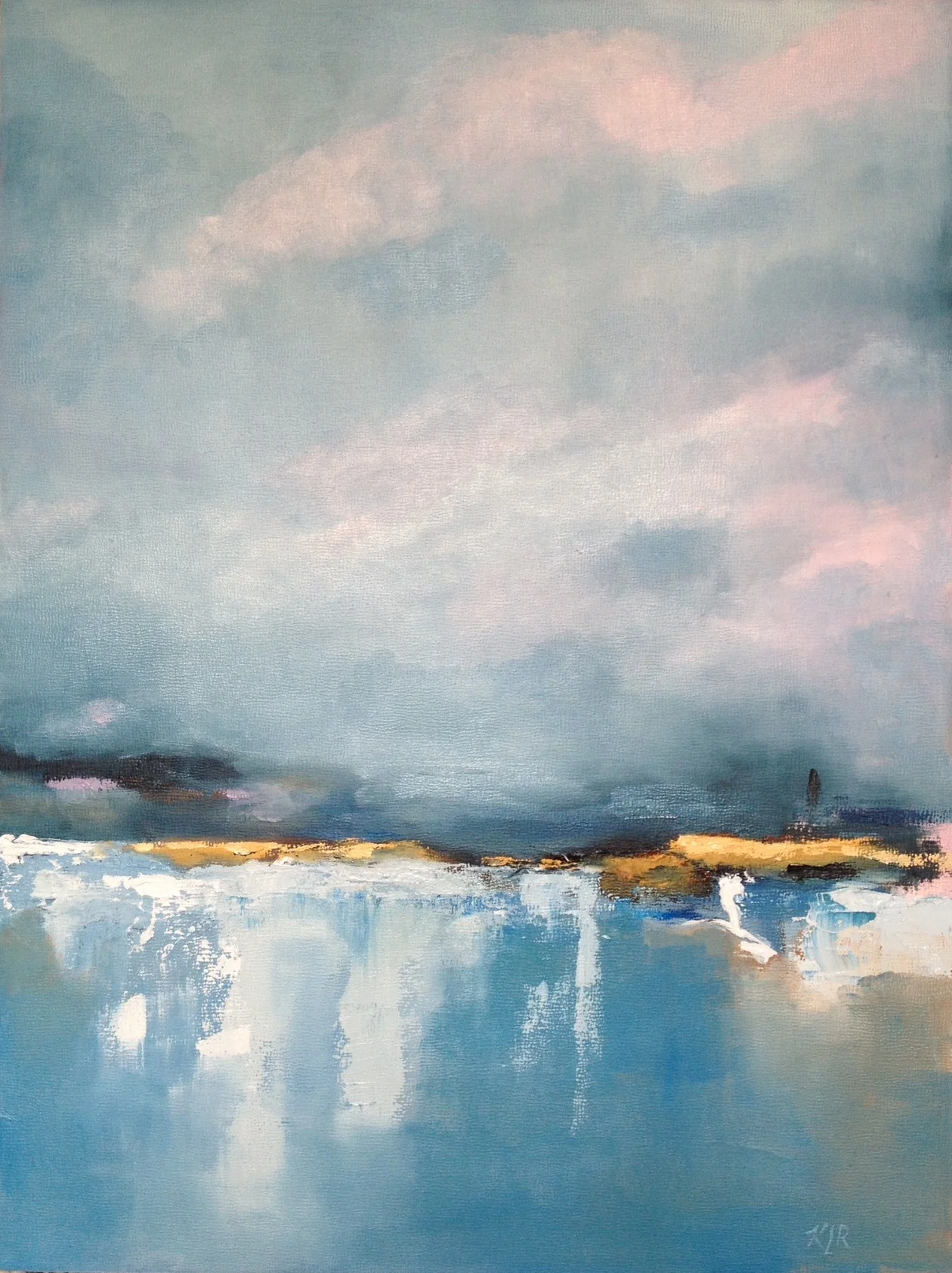 "Misty Falls" 16"x 12" Oil on Panel Sold