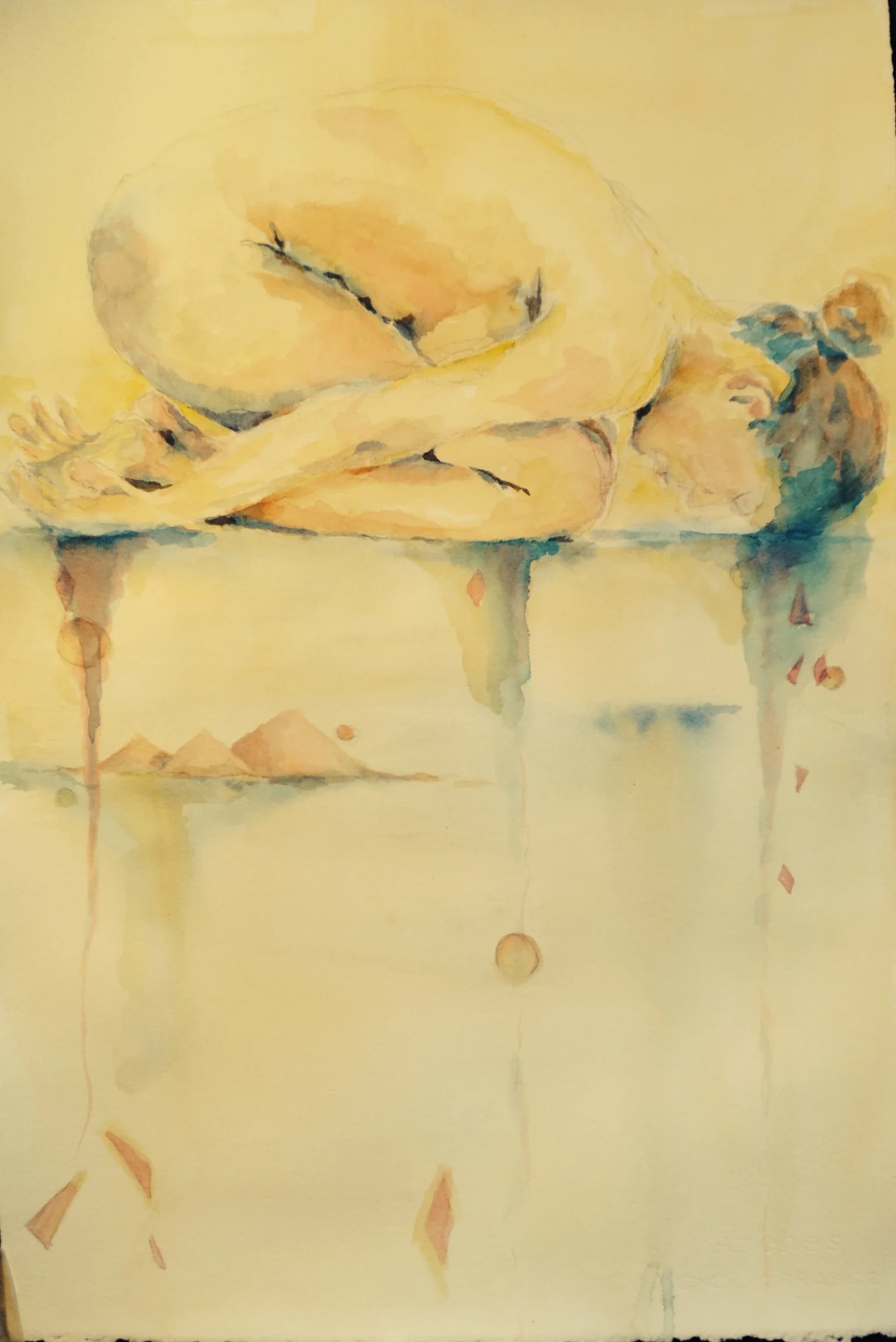 "Child" 24" x 18" Watercolor and Pencil on Paper sold