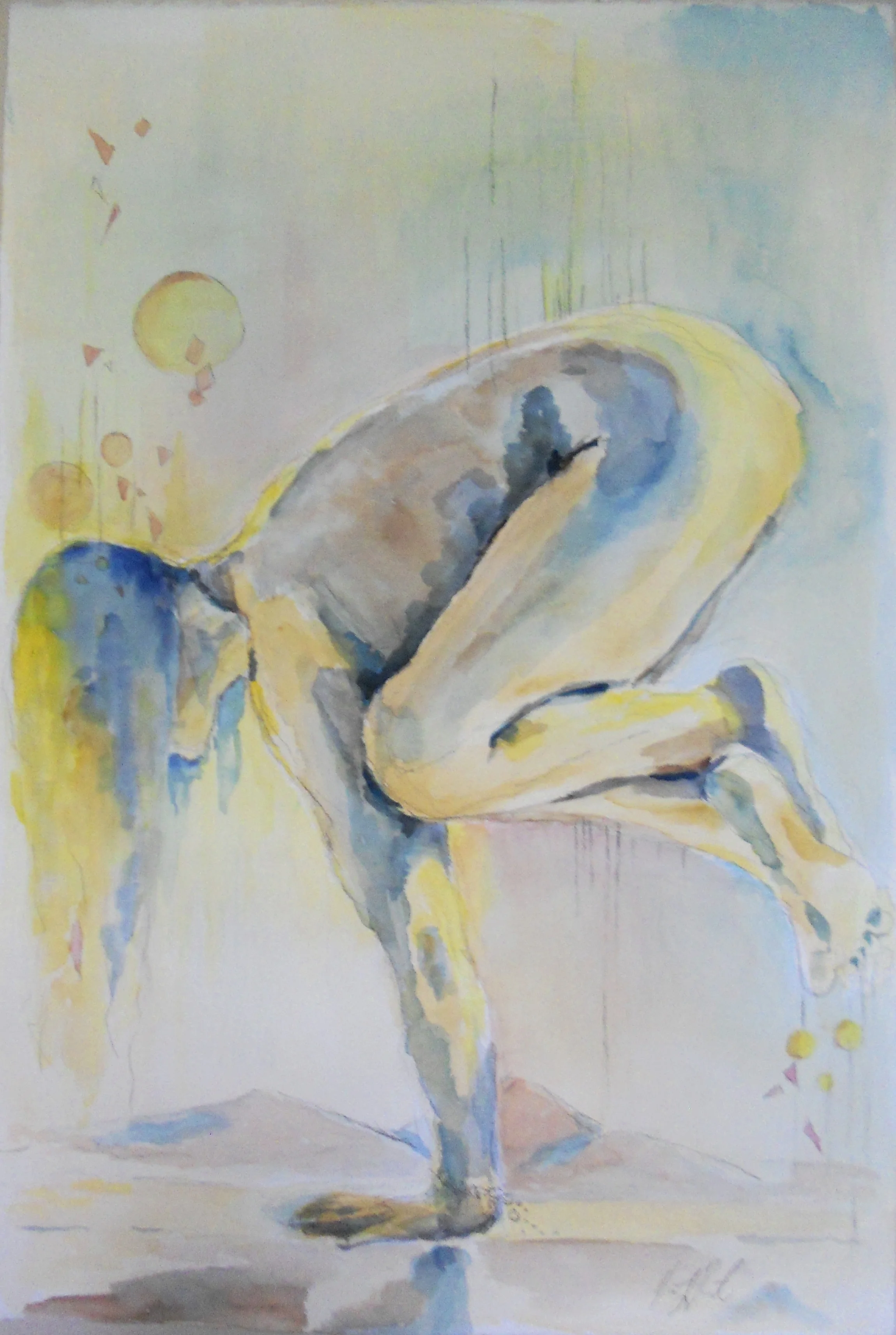 "Crow" 24"x 18" Watercolor and Pencil on Paper