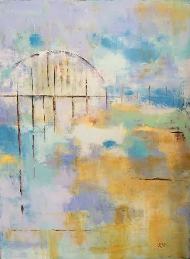 "Connection" Oil and Wax on Canvas 18"x24"