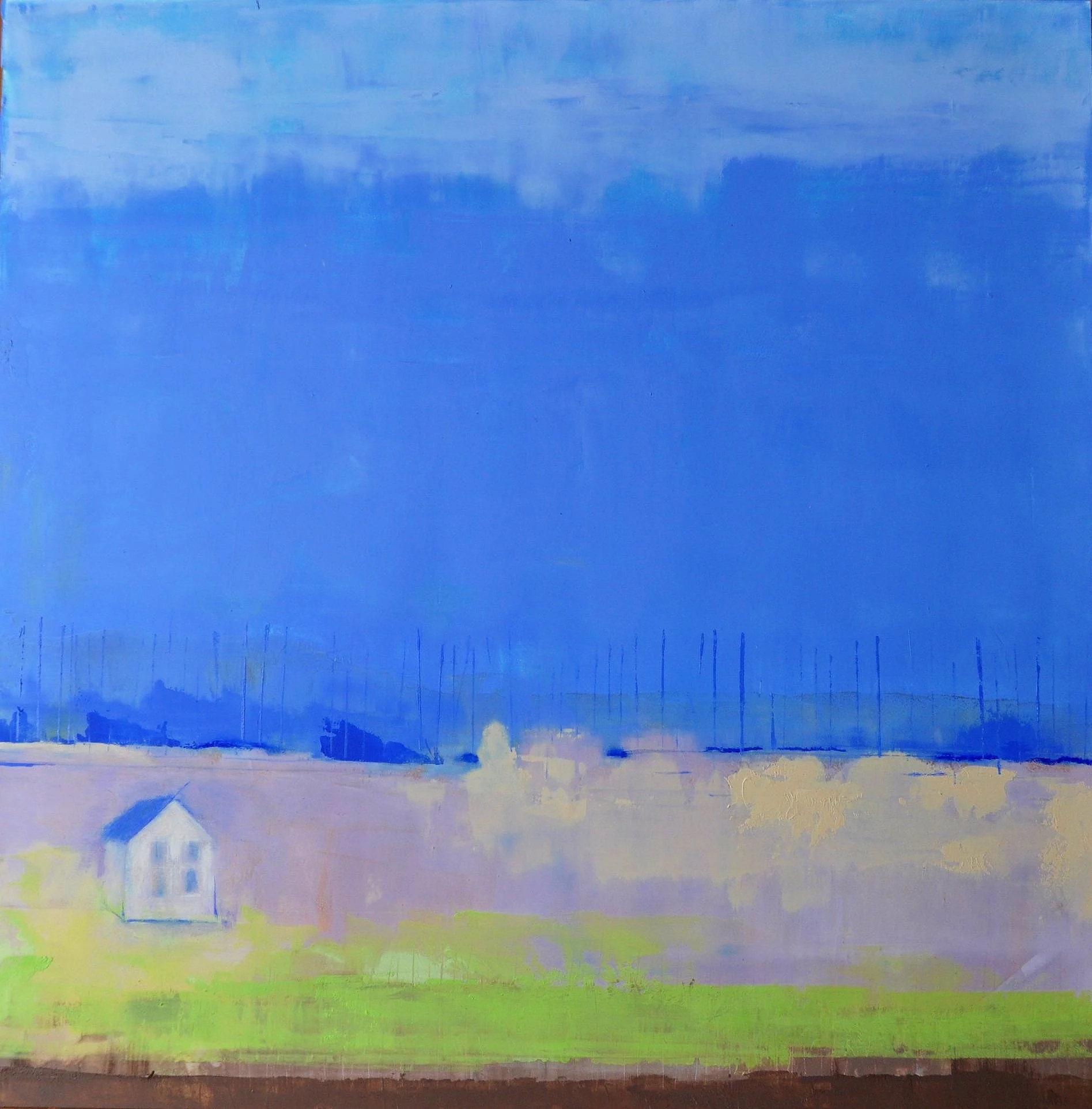 Spring 2 16 x16 Oil and Wax on Panel