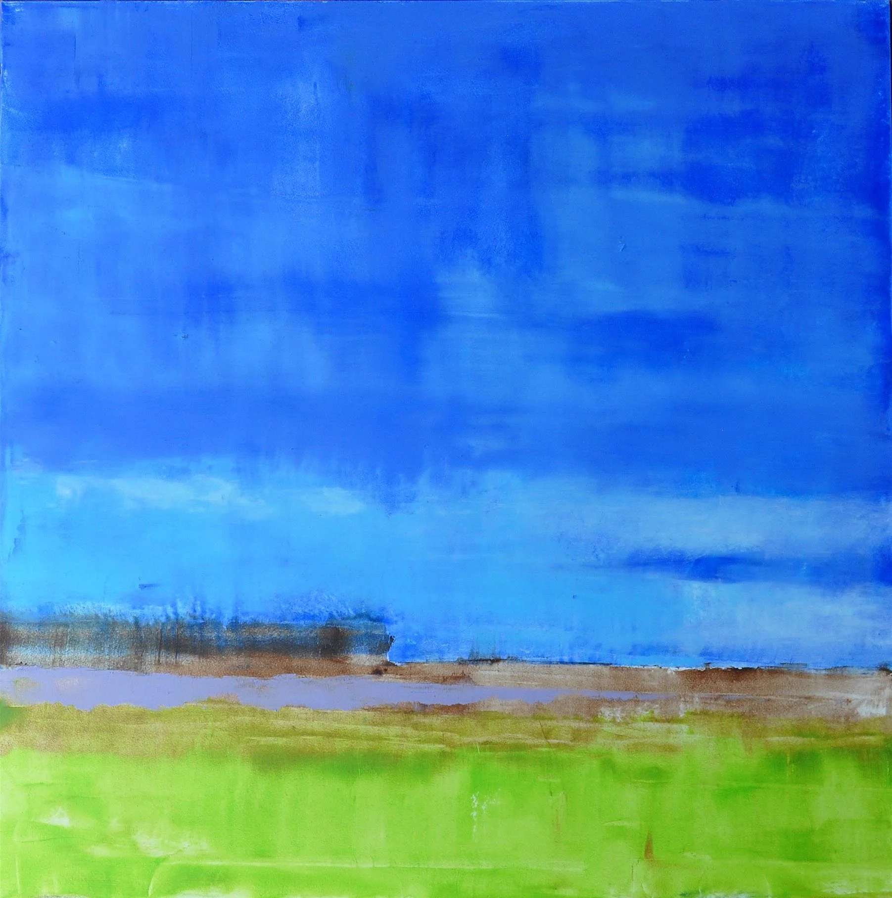 Mid Spring 2 16 x16 Oil and Wax on Panel Sold