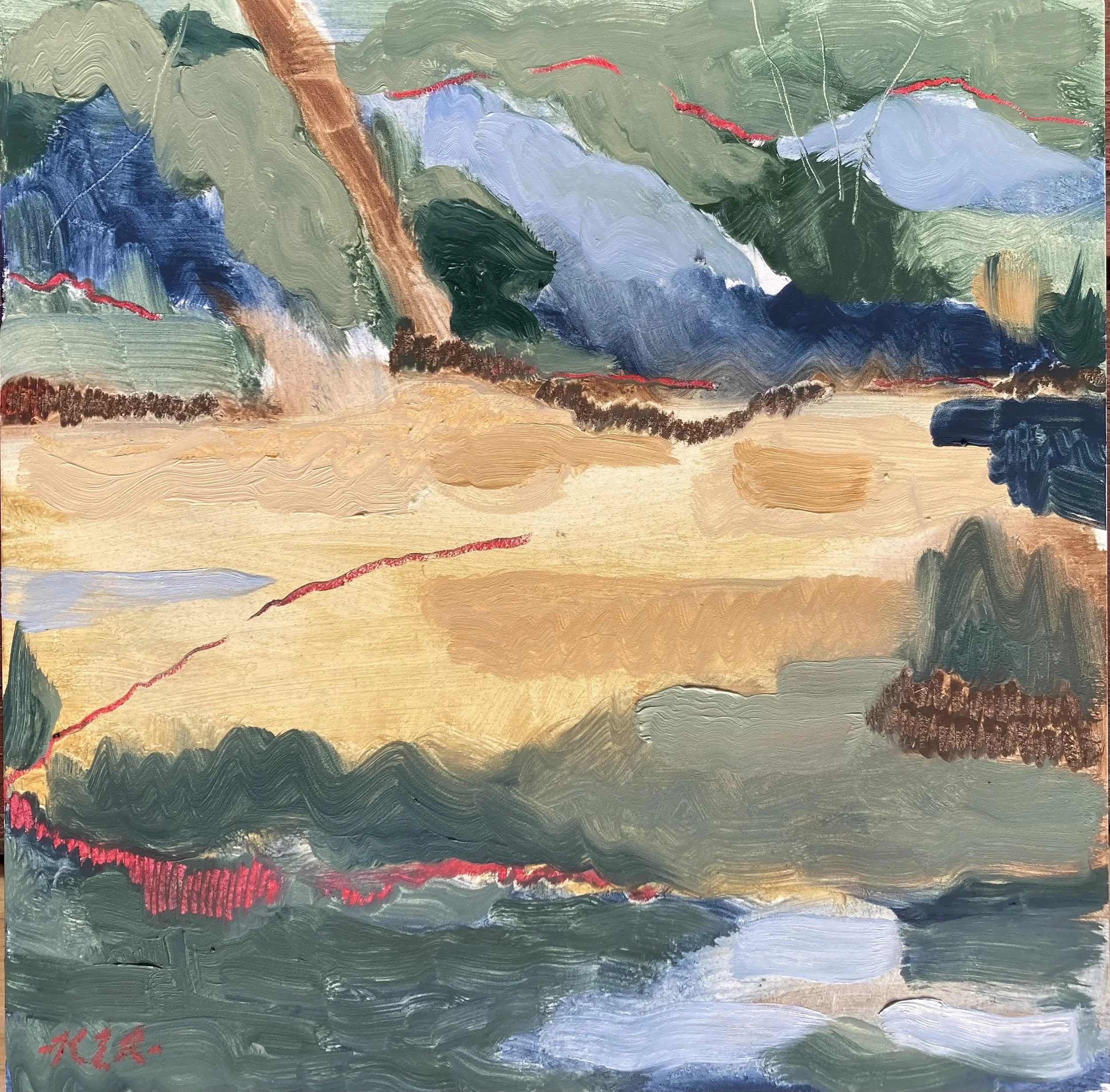 Pond At Snow Farm 10x10