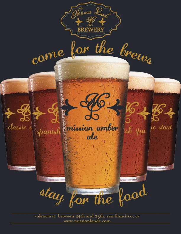 Advertisement for Mission Lands Brewery
