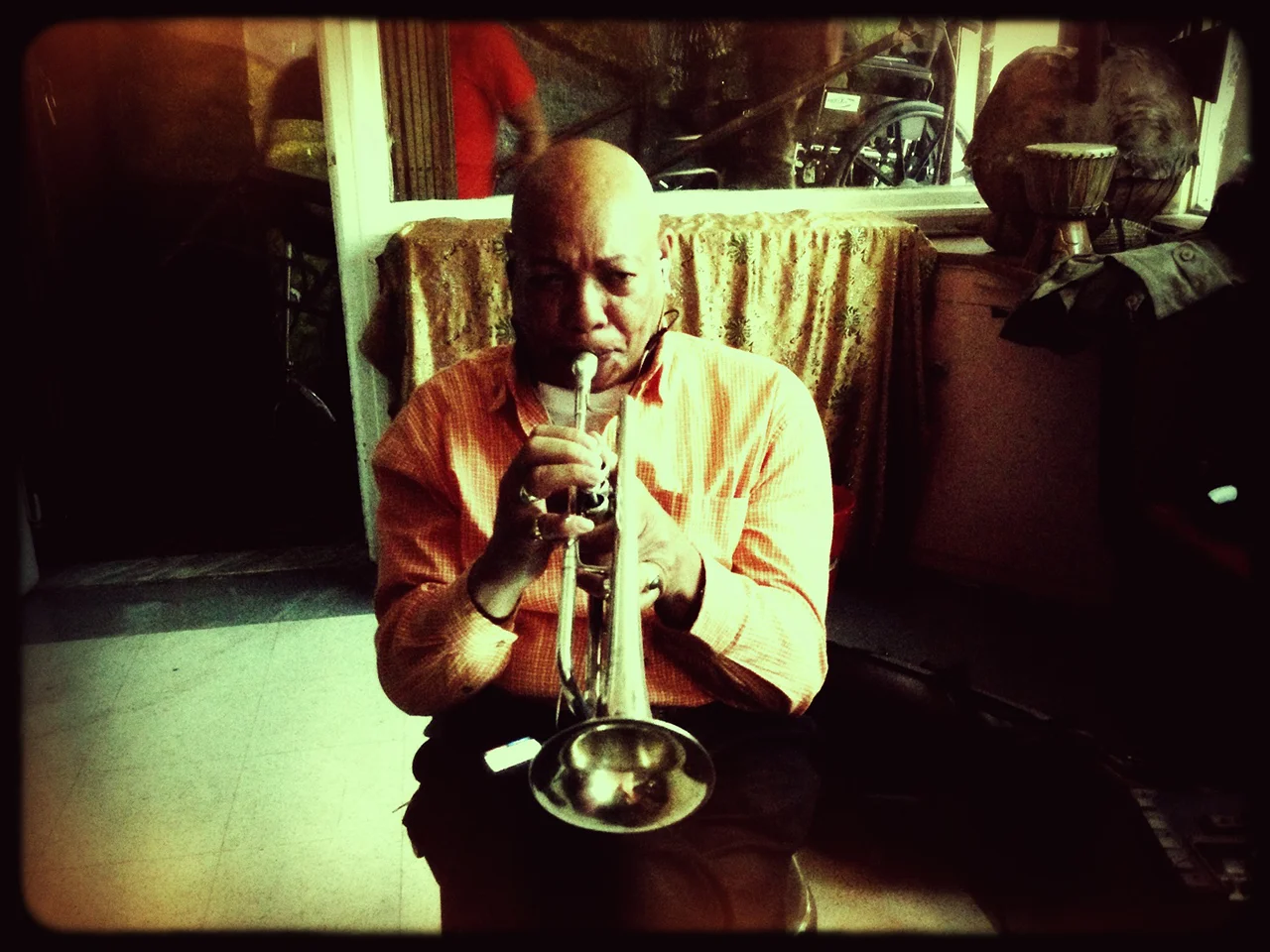 Cyril Greene on trumpet