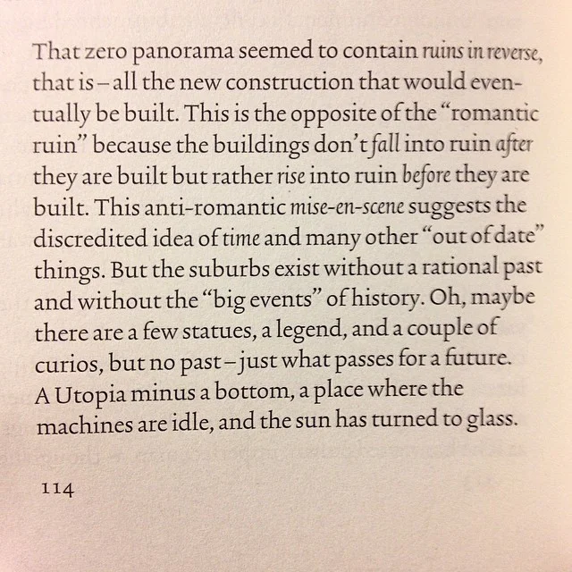 In #briandillon 's titular essay from the collection objects in this mirror ( #sternbergpress ) he uses the 1967 pilgrimage of land artist #robertsmithson to his hometown of Passaic, New Jersey as a starting off point for a brilliant meditation on the psycho-spatio-temporal elements which constitute the conversing with history vis-a-vis artist pilgrimage. Undertaken in the essayistic tradition of open experimentation and frank documentation Brian recreates Roberts journey to the best of his ability. I wish Brian included more photographs in his piece, not only because it's apropos of his progenitorial interlocutor but because to not do so seems regressive now. I'm compelled to respond to this essay by visiting Passaic in a timespace optimally suited to me. Passaic via Internet. Passaic via Robert via Brian via Internet via perry #passaics