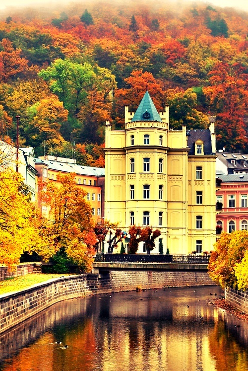 Karlovy Vary in the beautiful Czech Republic.