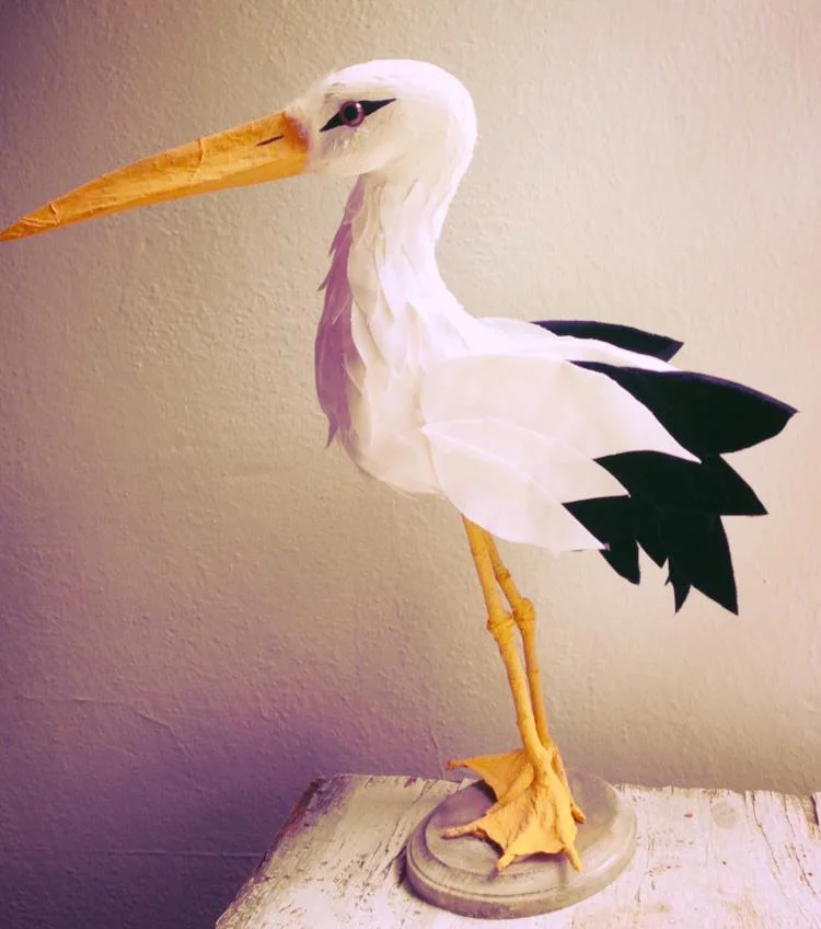 Artificial decorative stork for baby showers.jpg